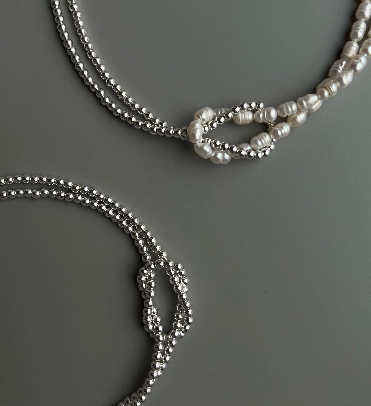Natural Pearl Knot Necklace