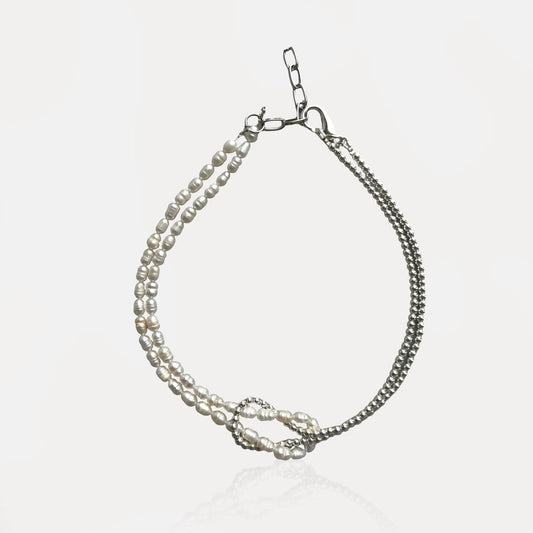 Natural Pearl Knot Necklace