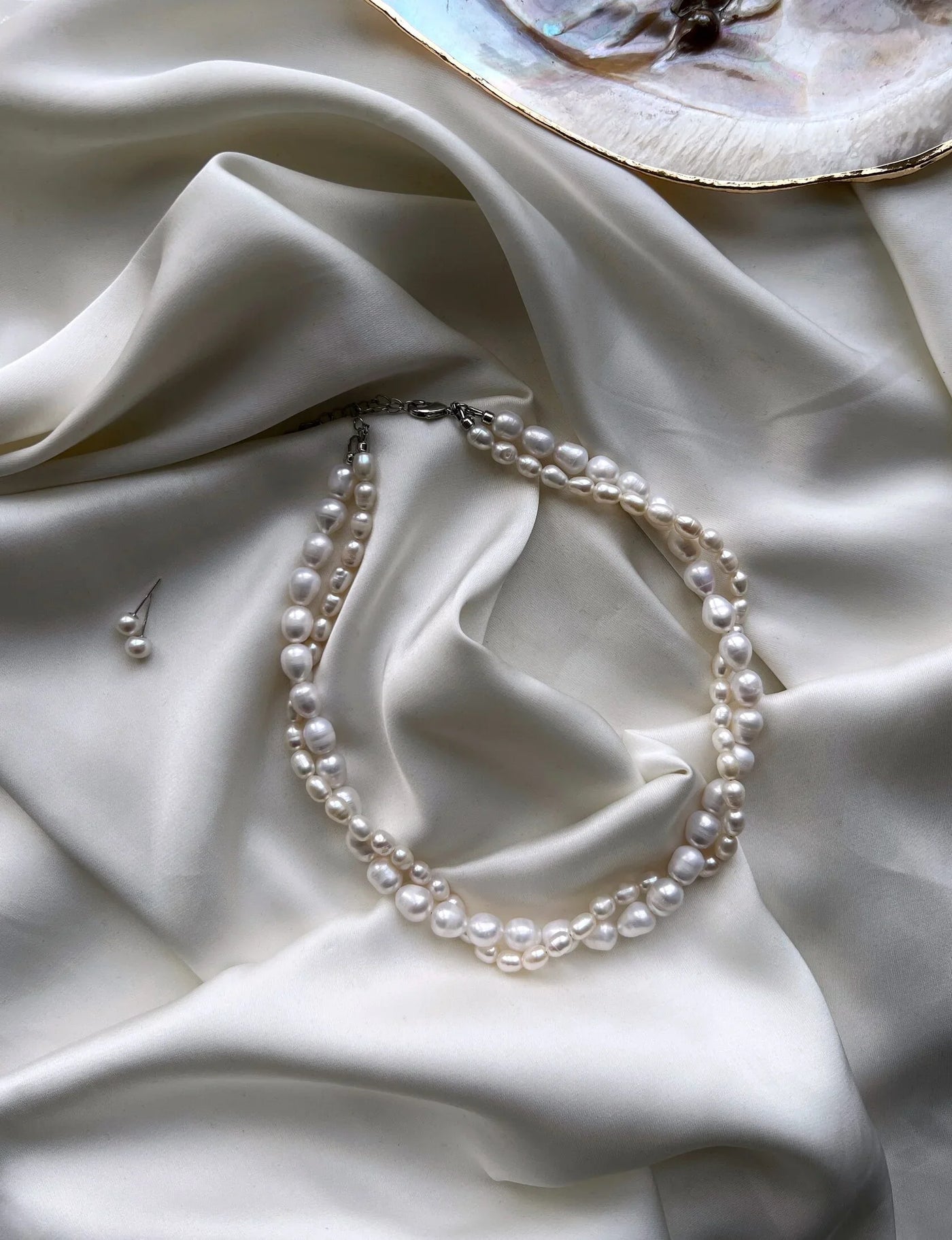 Natural Pearl Layered Necklace