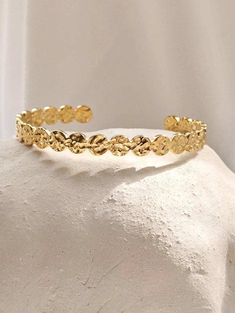 Organic Circles Bangle Bracelet