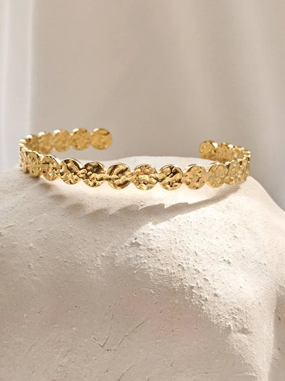 Organic Circles Bangle Bracelet