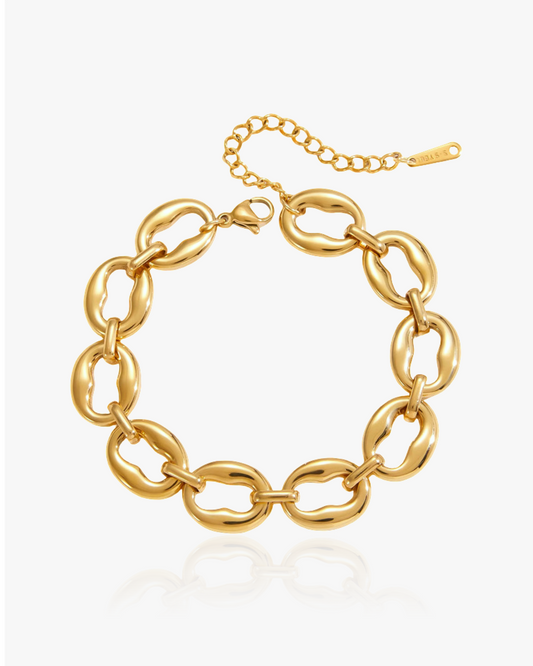 Organic Shape Link Bracelet