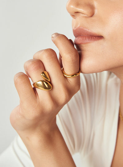 Organic Shape Wrap Around Ring