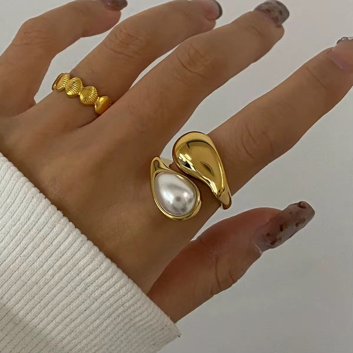 Pearl Wrap Around Ring