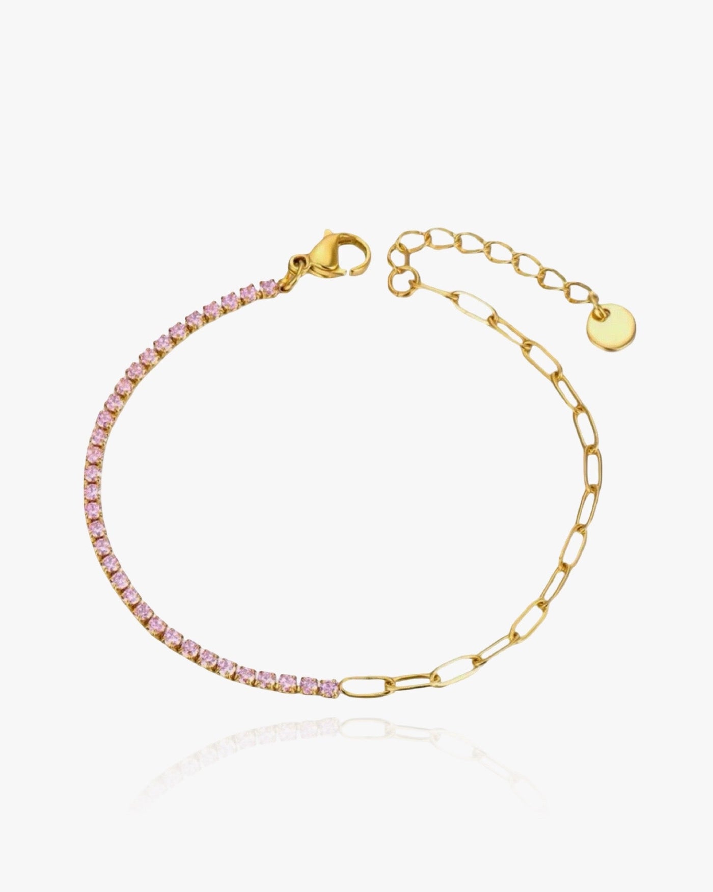 Pink Double Tennis Bracelet