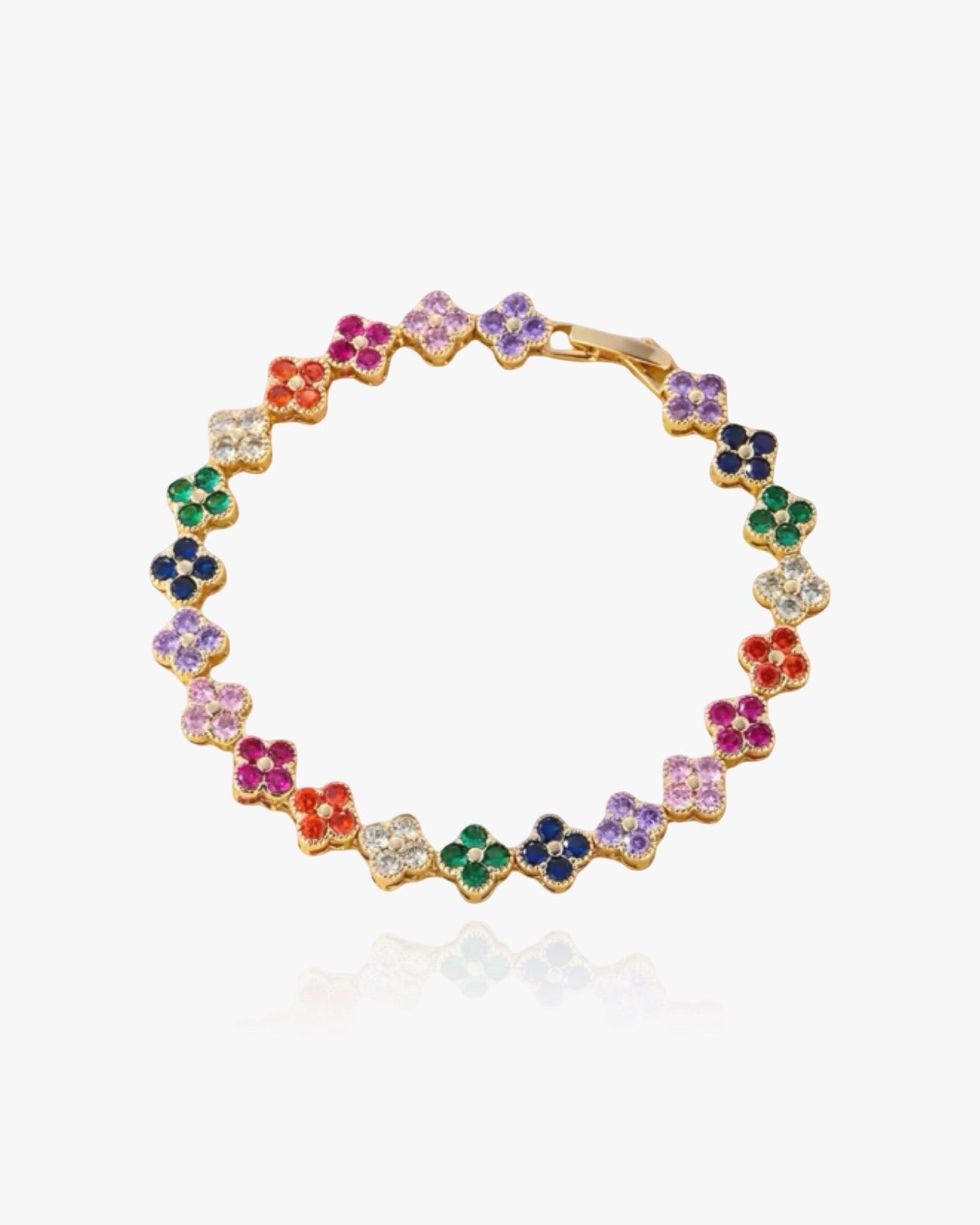 Rainbow Clover Bracelet