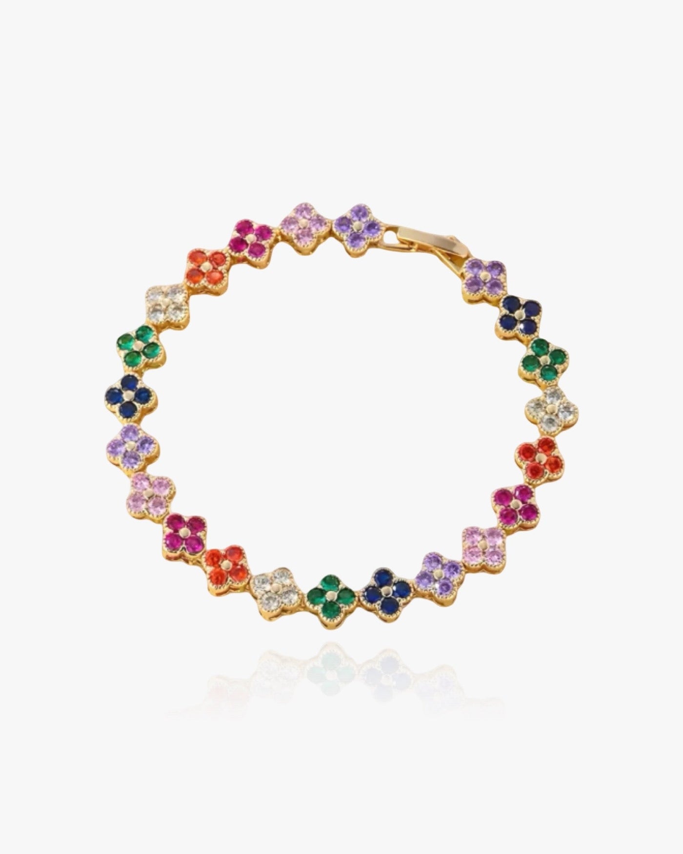 Rainbow Clover Bracelet