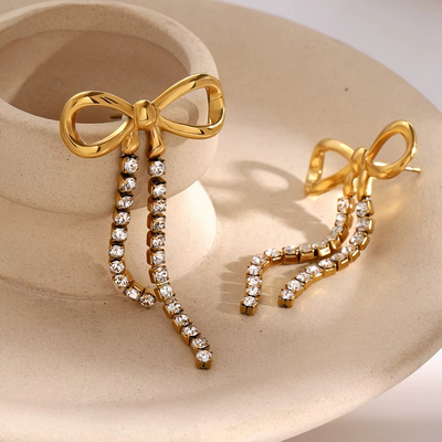 Bow Dazzling Earring