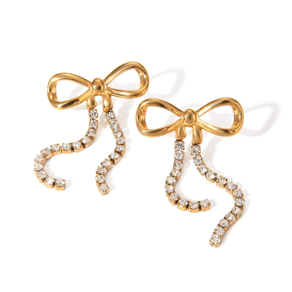 Bow Dazzling Earring