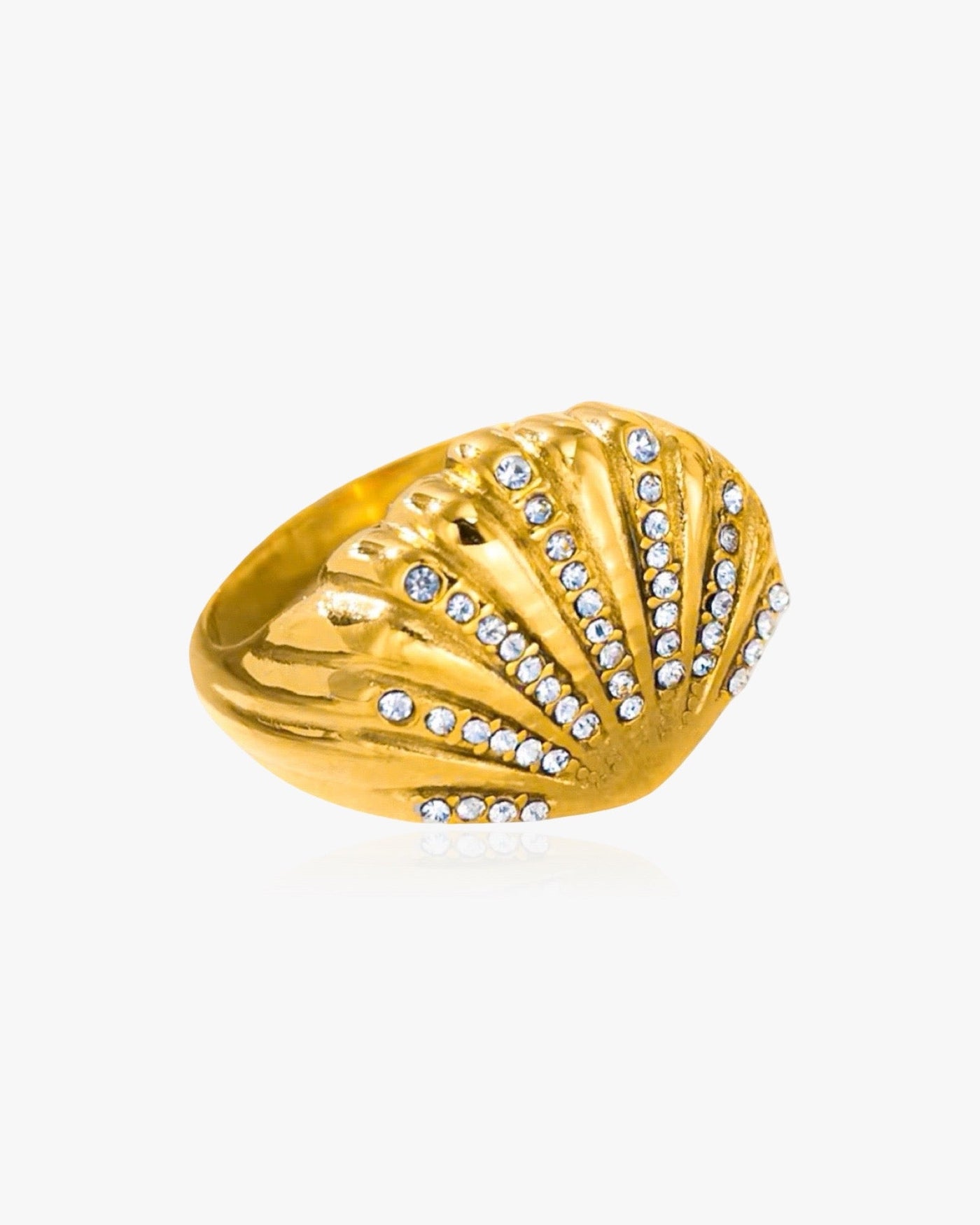 Shell Diamante Ring