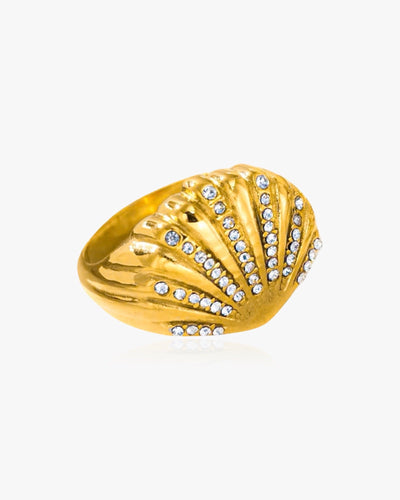 Shell Diamante Ring