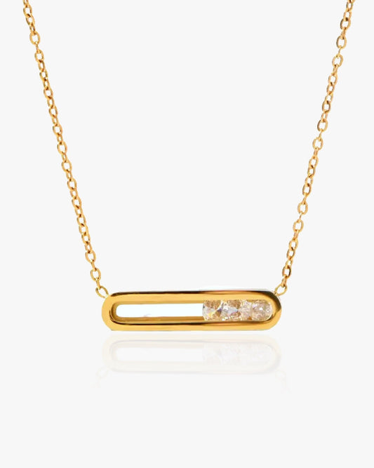 Sliding Crystals Necklace