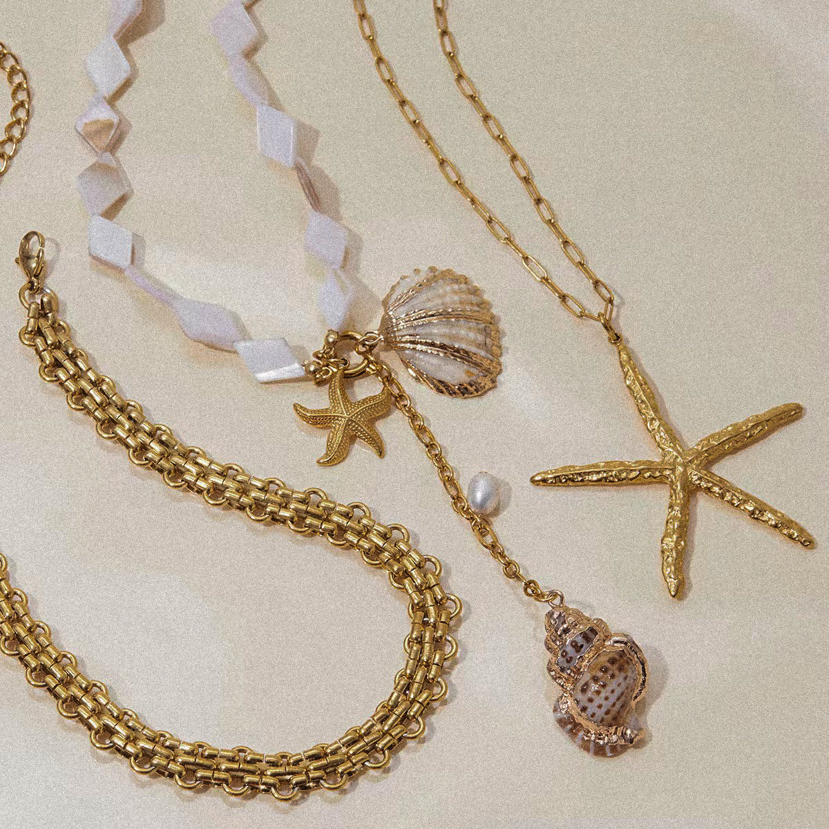Starfish Long Necklace