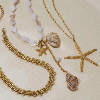 Starfish Long Necklace