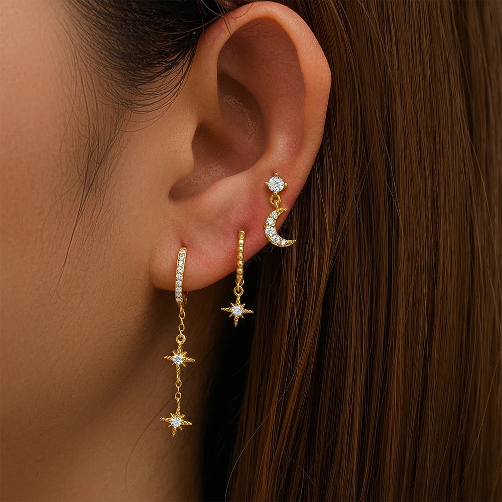 Starry Night Earrings Set