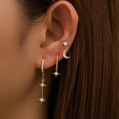 Starry Night Earrings Set