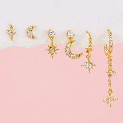 Starry Night Earrings Set