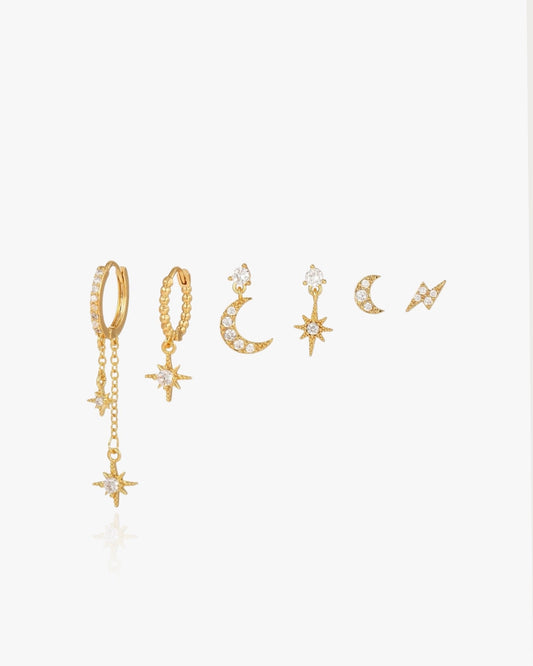 Starry Night Earrings Set