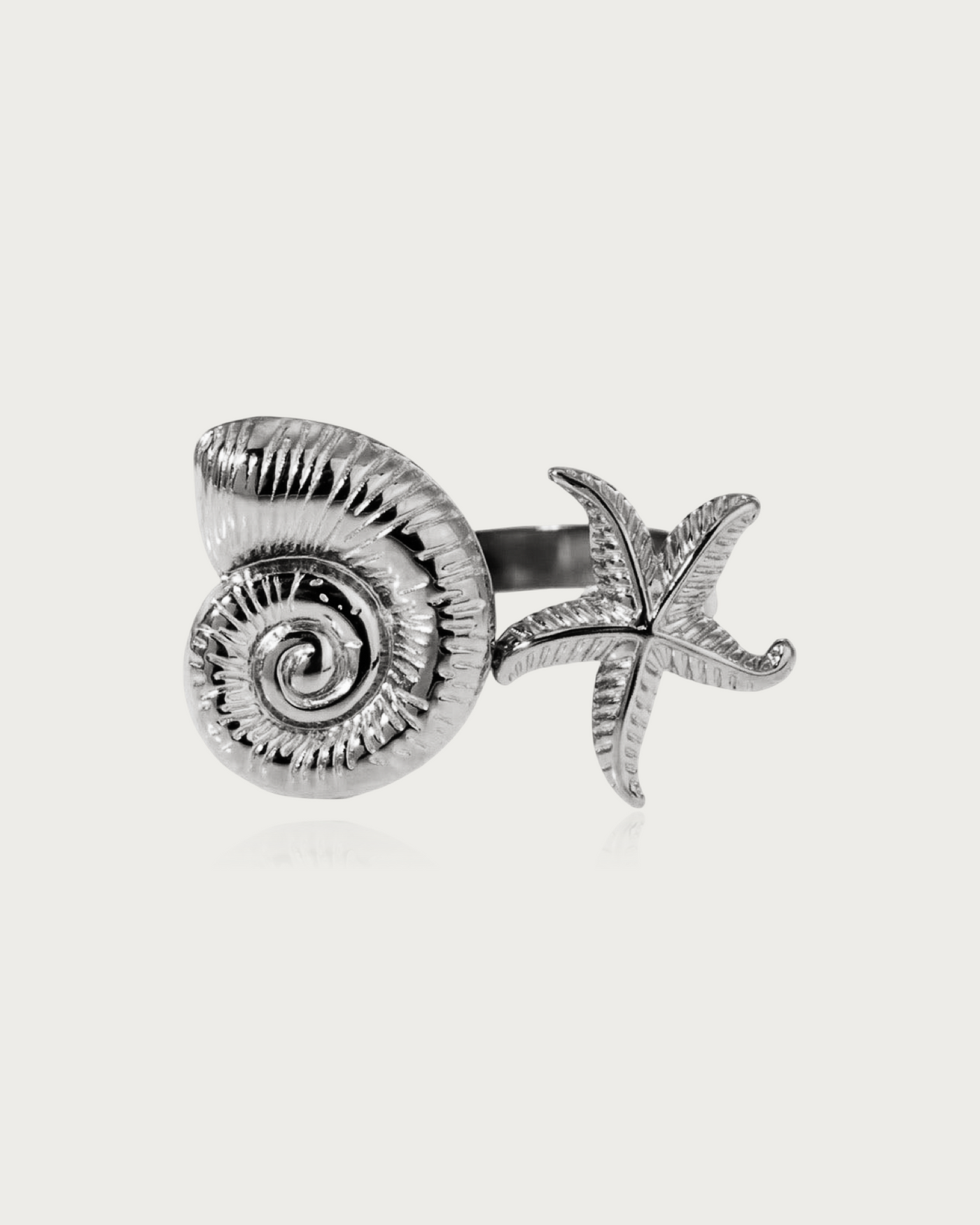 Summer Starfish Swirl Ring