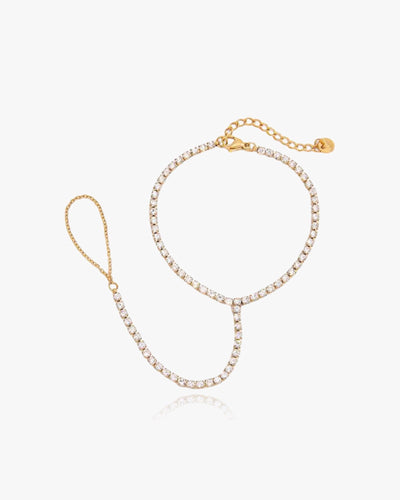 Tennis Hand Chain Bracelet