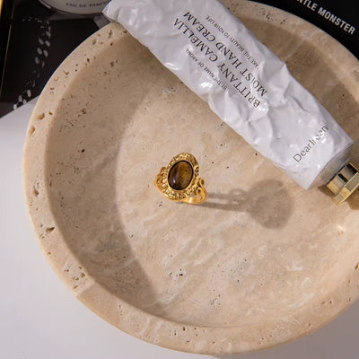 Tiger’s Eye Statement Ring