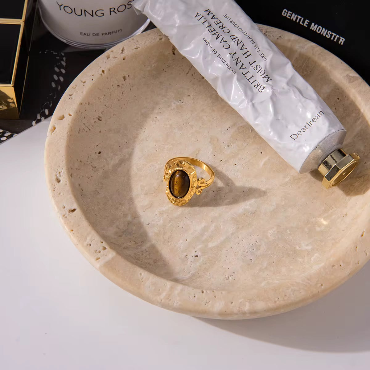 Tiger’s Eye Statement Ring