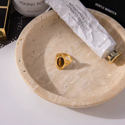Tiger’s Eye Statement Ring