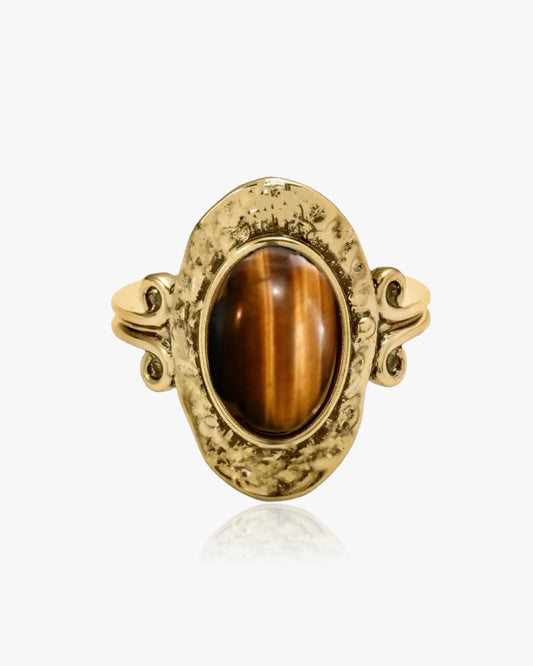 Tiger’s Eye Statement Ring