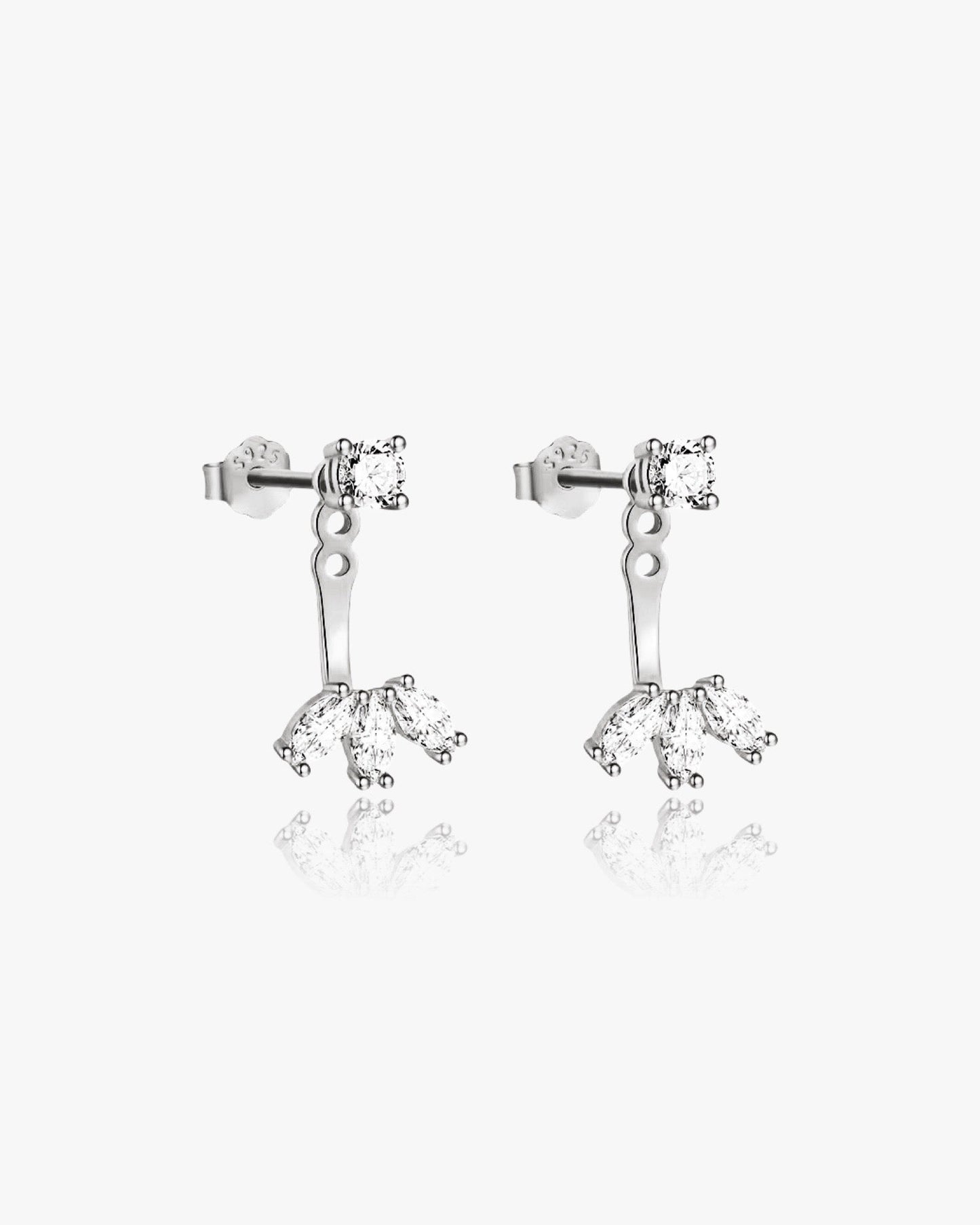 Trio Jacket Earrings Sterling Silver