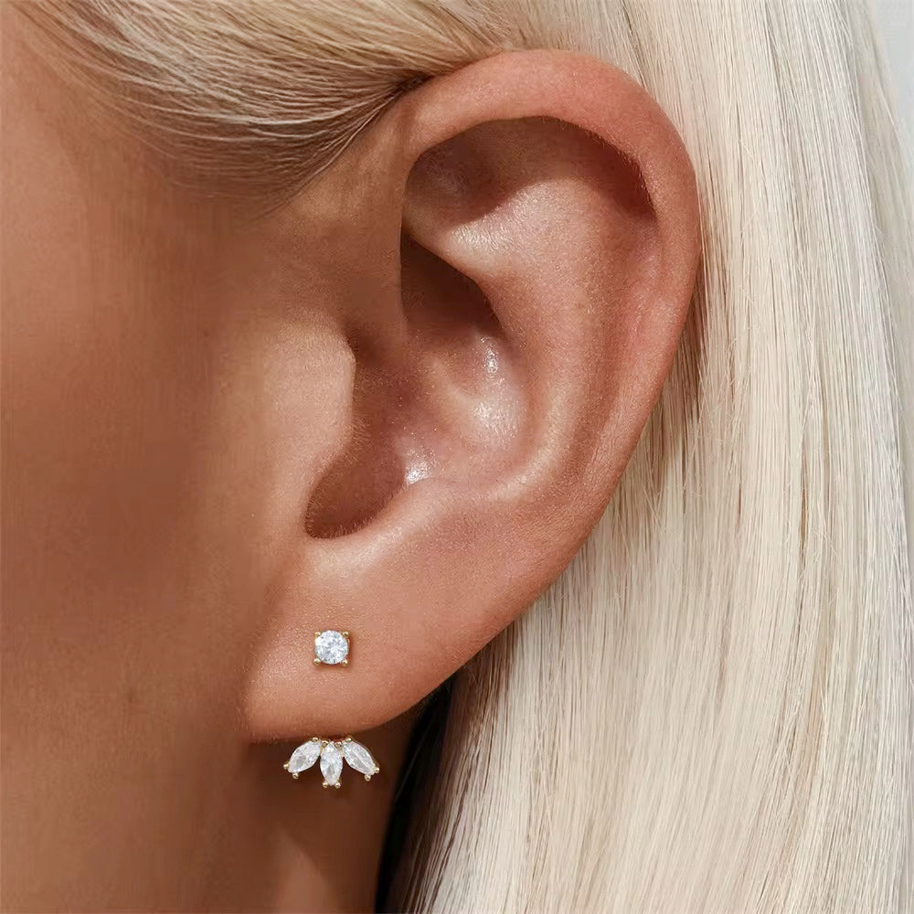 Trio Jacket Earrings Sterling Silver