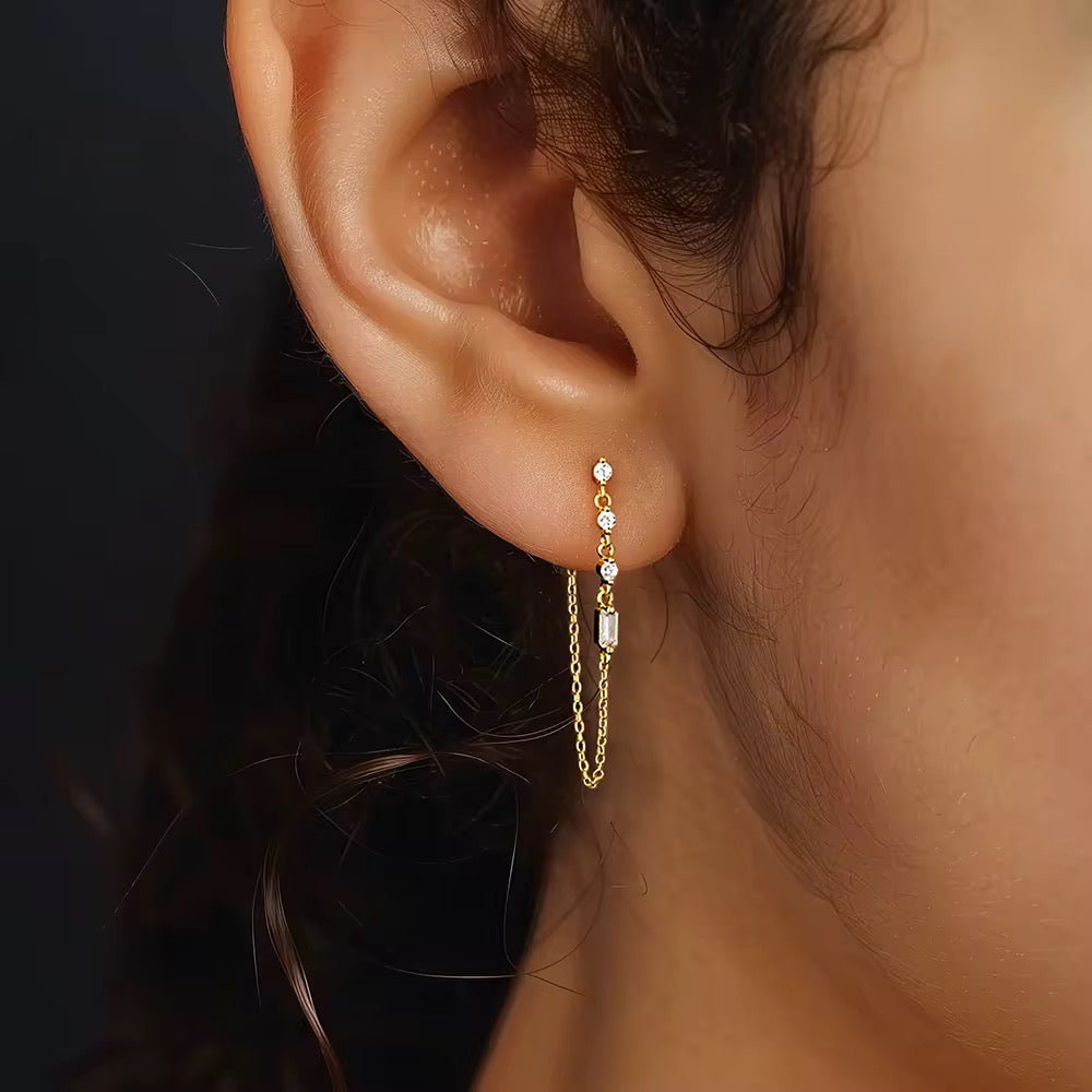 Triple Stud Earrings Set Sterling Silver