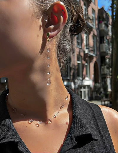 Water Drop Necklace Set