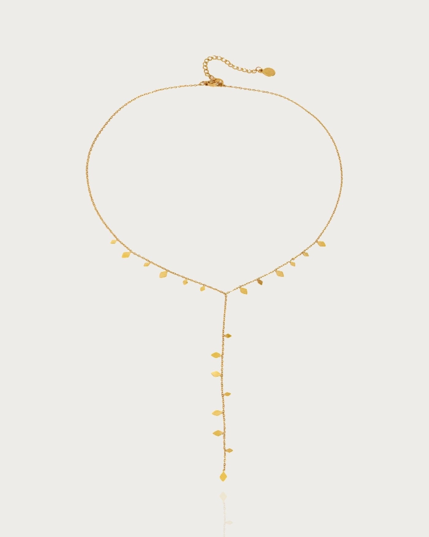 Y-Shape Leaves Necklace