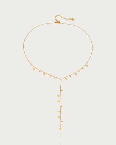 Y-Shape Leaves Necklace