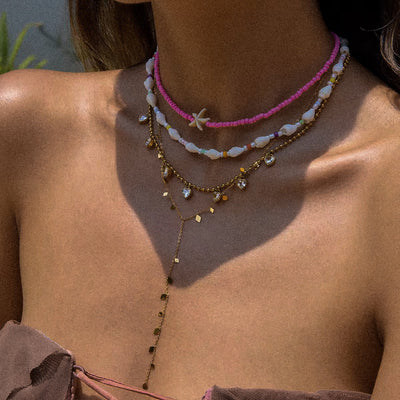 Y-Shape Leaves Necklace