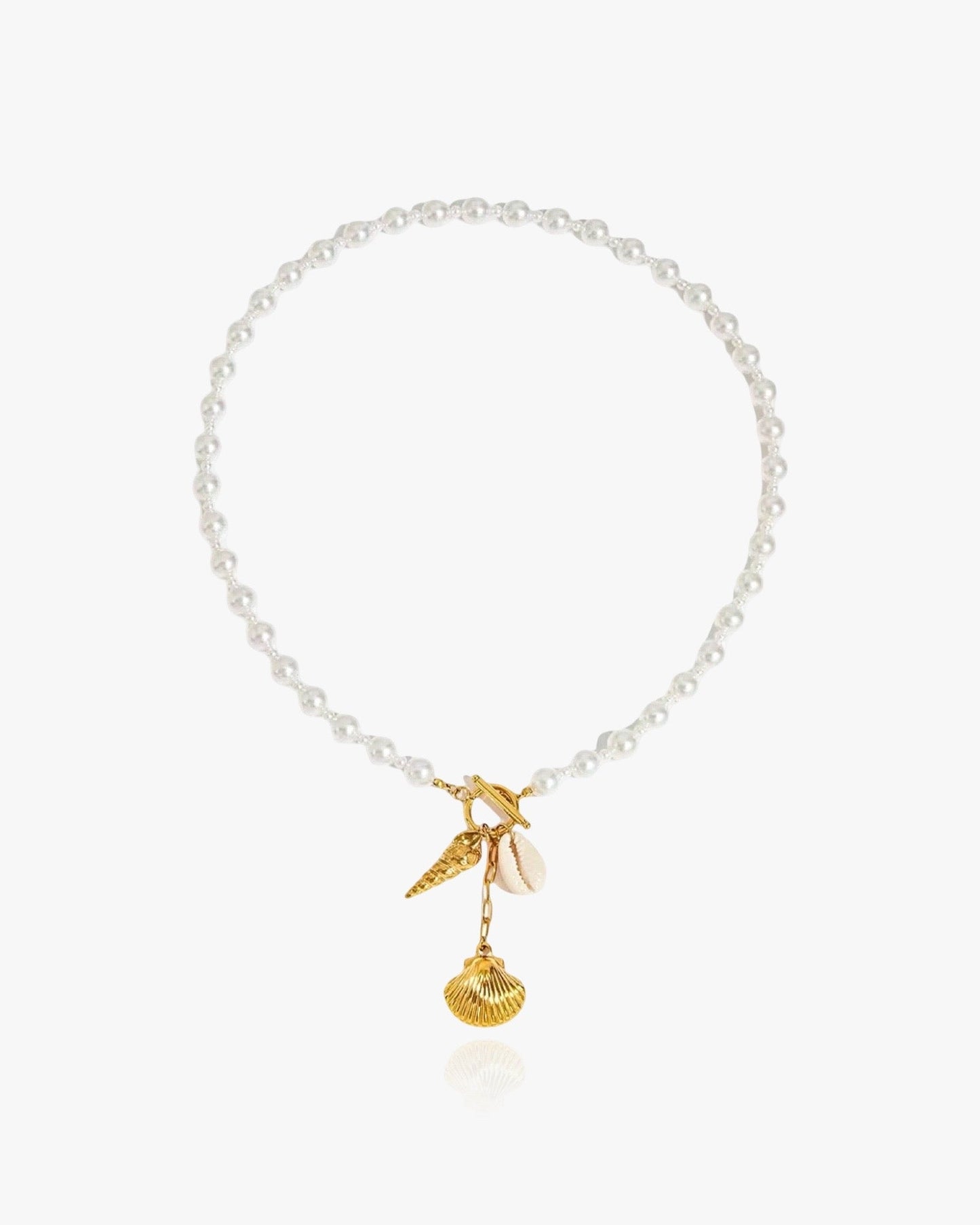 Y-Shape Shell Clasp Necklace