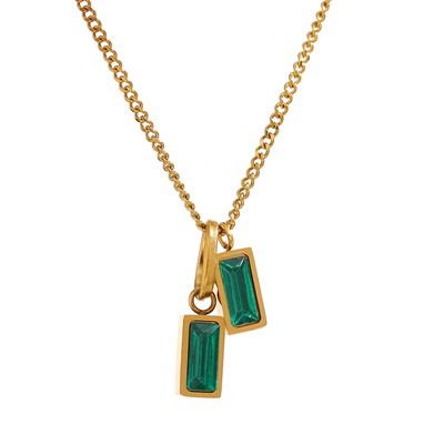 Twin Green Pendant