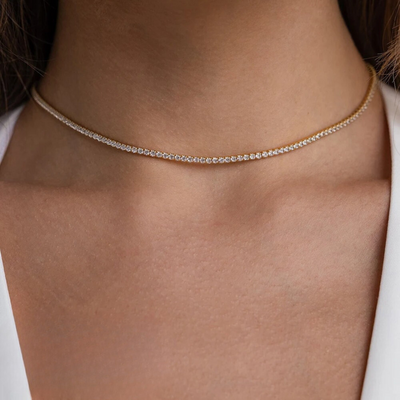 Tennis Chocker Gold (Adjustable)